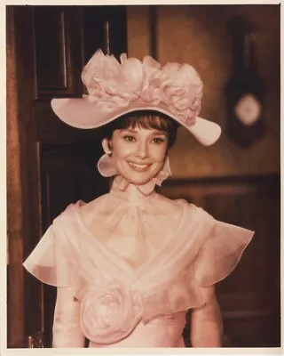 Audrey Hepburn My Fair Lady Cecil Beaton Costume Hat Vintage 8x10 Color Photo • $29.99