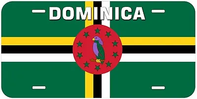 Dominica Flag With Country Name Novelty Car Tag License Plate • £16.96