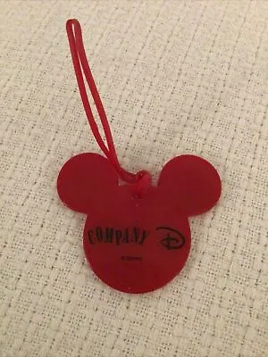 Disney Cast Member Red Luggage Tag Company D Suitcase Travel • £2.85