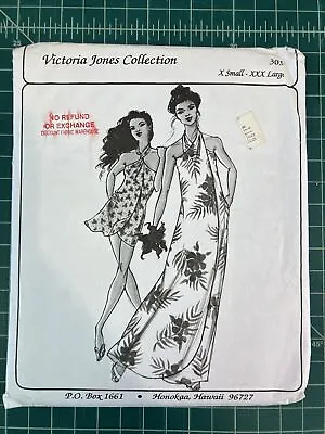 Victoria Jones Collection Hawaiian Beach Dress Coverup Pattern 303 Uncut • $11.99