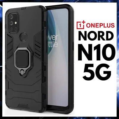 For ONEPLUS NORD N10 5G ARMOR CASE WITH STAND RING MAGNETIC HOLDER SHOCKPROOF • $14.75