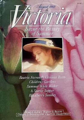 August 1989 VICTORIA Magazine Volume 3 No. 4 Acceptable Condition • $13