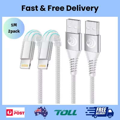 Lightning Cable 1M 2Pack Aioneus Iphone Charger Cable Mfi Certified USB A To Li • $17.13