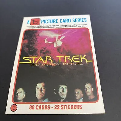 $7.99 • Buy 1979 Topps Star Trek The Motion Picture - You Pick