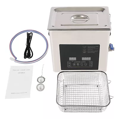 Commercial 10L 22L Ultrasonic Cleaner Industry Double Frequency Jewelry Glasses • $194.19