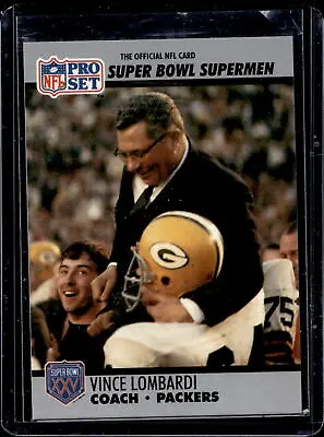 1990-91 Pro Set Super Bowl XXV Silver Anniversary #28 Vince Lombardi • $2.44