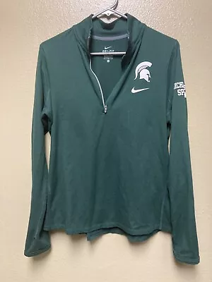 Michigan State Spartans Nike Dry Fit Green Athletic Kid Youth Large • $13.45