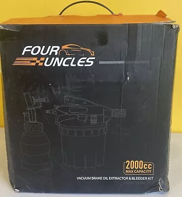 FOUR UNCLES 2L Vacuum Brake Bleeder Air Brake Bleeder Kit With 2L Brake Fluid Ex • $10