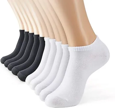 6 Pairs Mens Womens Low Cut Running Socks Ankle Athletic Casual  Socks Size 9-13 • $8.99