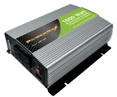 PowerMax 1000 Watt Pure Sine Wave 12V Dc To 120V Ac Inverter • $85