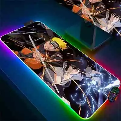 RGB Naruto Anime Gaming Mouse Pad And Desk Mat • $65