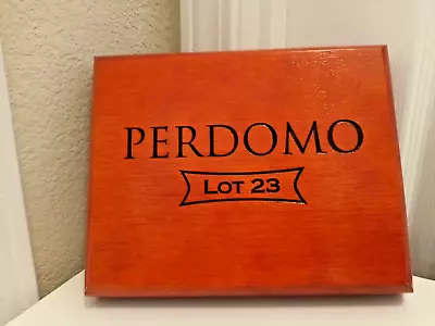 Vintage Perdomo Lot 23 Empty Hinged Cigar Wooden Box • $10