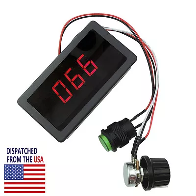 DC 6V-30V 12V 24V Max 8A Motor PWM Speed Controller With Digital Display Switch • $6.75