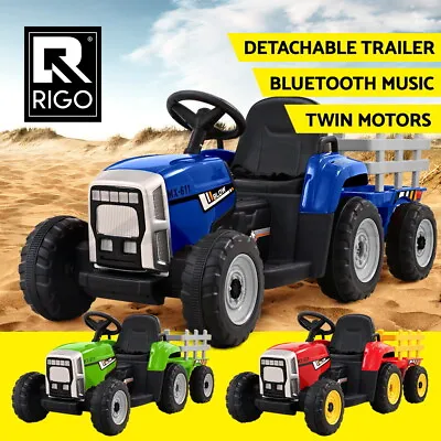 Rigo Ride On Car Tractor Toy Kids Outdoor Electric Cars 12V Battery Children • $159.95