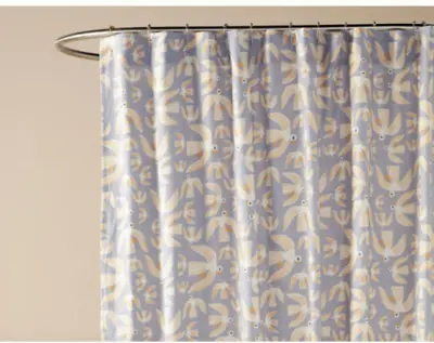 Anthropologie Marcello Bird Shower Curtain 72  Square RRP. £58 • £45