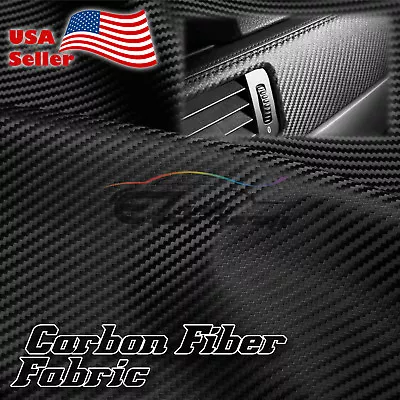 Carbon Fiber Fabric Cloth Marine Vinyl 54  Wide Plain Weave Upholstery Auto • $12.28