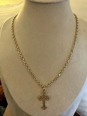 Vintage Style Cross Necklace Zinc • $9.99