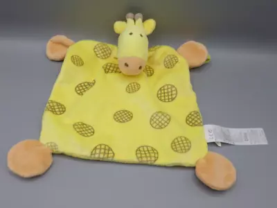 Toys Babies R Us Yellow Giraffe Baby Comforter Blanket Soother Blankie • £14.99