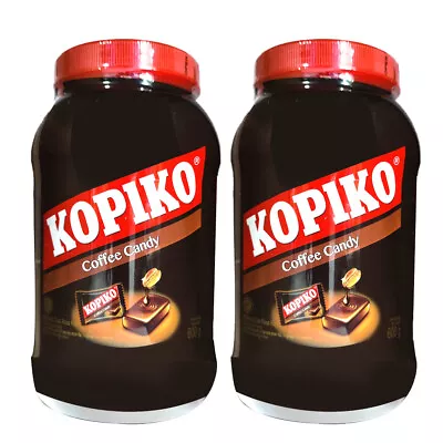 2x Kopiko 600g Mini Coffee Extract Hard Caffeine Candy Party Treats Jar Classic • $28