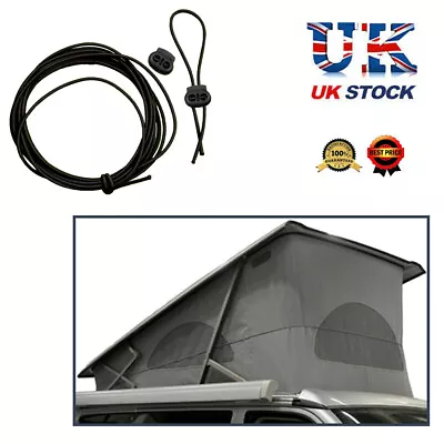 Safety Device SWB & LWB For VW T4 T5 T6 Camper Pop Top Roof Bungee / Bellows UK • £5.89