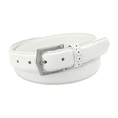 Stacy Adams 087 Leather Belt White • $29.99