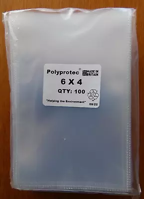 £58 • Buy 1000 Polyprotec 6  X 4  Thick Sleeves For Vintage Postcards Photographs Storage