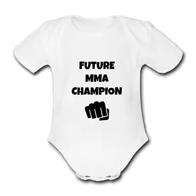 FUTURE MMA CHAMPION Babygrow Baby Vest Grow Bodysuit U BKB F C BOXING • £9.99