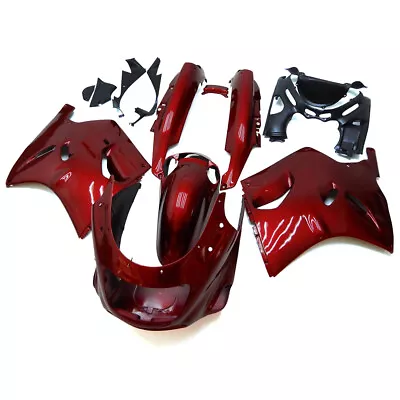 Gloss Red Bodywork For Kawasaki ZZR1100 Ninja ZX11 ZX1100 1993-2003 Fairings Kit • $406.95