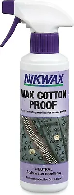 Nikwax Wax Cotton Proof Spray On Waterproofing For Waxed Clothing Wet Weather • £12.40