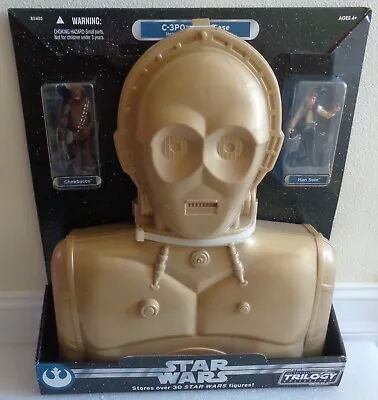 NEW 2004 HASBRO STAR WARS ORIGINAL TRILOGY COLLECTION C-3PO CARRY CASE W/FIGURES • $59.99