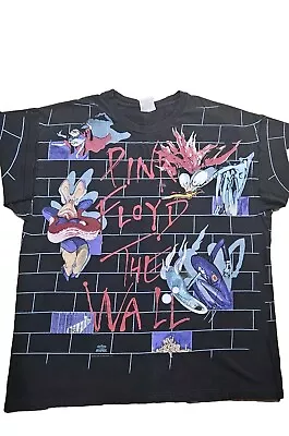Vintage 1982 Pink Floyd The Wall T-Shirt Size XL Single Stitch All Over Print • $340