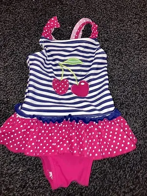 Matalan Girls Baby Swimsuit 9-12 Months • £3