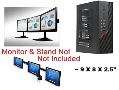 Mini Core I3 Trading PC Computer Dual Triple 3x HDMI Multi Display Monitor • $349