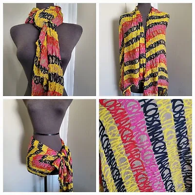 Marc By Marc Jacobs Modal Scarf Cover-up Shawl Colorful All Over Print SHIPSFAST • $39.99