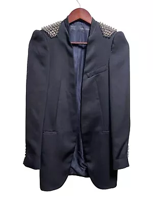 Silver Studded Blazer. By ZARA Size 5 • £48.26