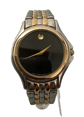 Movado Museum Men’s 35mm Two Tone Stainless Steel Quartz Watch 81-D1-863 • $99.99
