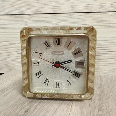 Mayak Majak USSR Soviet Quartz Table Clock With NOT WORKING For Parts Only! • $19