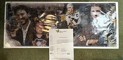 39”X 16” Autographed 2013 Mario Lemieux Mosaic Signed Lemieux Foundation Coa 1/1 • $325