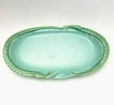 J McCall BLUE SKY Oval Plate Leaf Design • $22