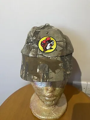 NEW Tags Buc-ees Beaver Youth Toddler Camo Baseball Hat Cap Adjustable Strap USA • £9.99