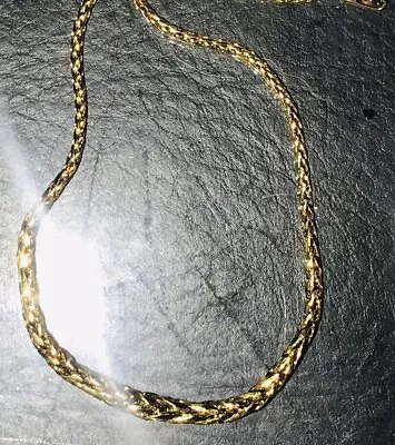 Designer Graduated Spiga Necklace Genuine 9ct Yellow Gold 18 Inch Hallmarked 375 • £200