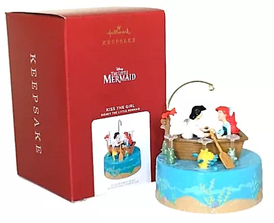 Hallmark 2021 Little Mermaid Kiss The Girl Ariel Eric Motion Sound Keepsake NIB • $39.88