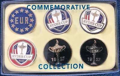 2020 Ryder Cup Commemorative Golf Ball Marker Collection Set - 6 Markers • $15