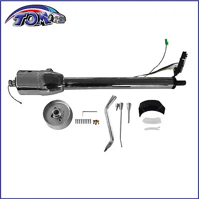 Chrome Stainless 28  Automatic Tilt Steering Column Shift With Wheel Adapter • $172.96