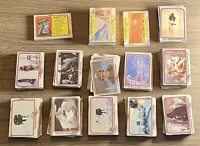1980 Topps Star Wars Empire Strikes Back Trading Cards Lot (x546) • $99.95