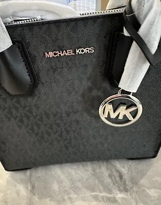 Michael Kors Mercer Medium Satchel Messenger Shoulder Bag Mk Black • £100