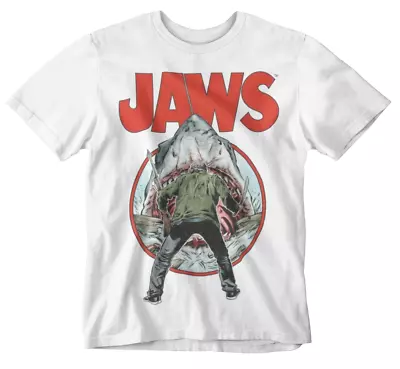 Jaws Movie T-shirt Sahrk Cult Movie Tee 70s 80s 90s Amity Island  • £5.99