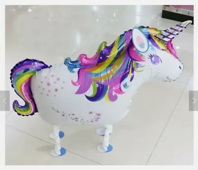 Hot Selling Unicorn Shaped Airwalkers Walking Animal Foil Party Balloons • £2.98