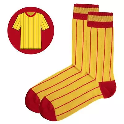 £9.49 • Buy SicSocks Liverpool - Away 1982 Yellow Retro Football Shirt Socks UK Size 7-11