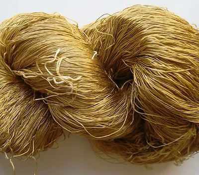 Luxury Laceweight Silk Yarn 100g. Beige. For Weaving/Textiles • £18.50